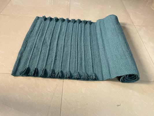 Organic Cotton Yoga Mat, Handcrafted in India, Eco-Friendly, Non-Slip, & Sustainable Mat for All Yoga Lovers, 72"x24"