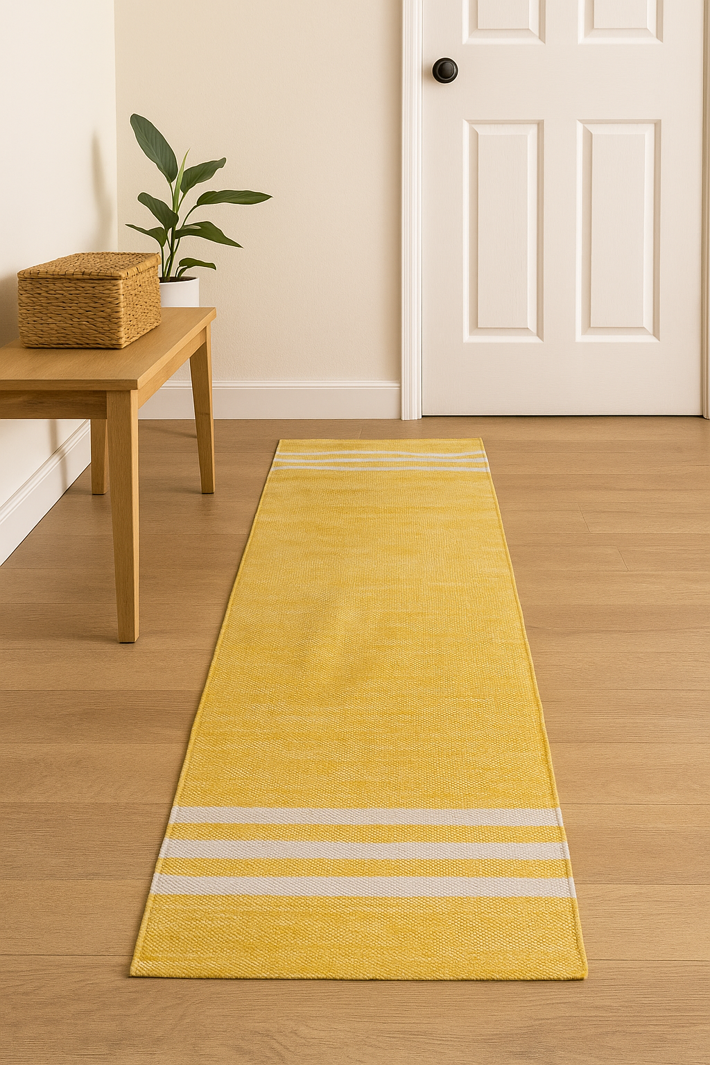Cotton Yoga Mat Organic 24x72 Inch Handcrafted Eco-Friendly Lightweight Anti-Skid Skin-Friendly Yoga Mat Gift for Her & Him