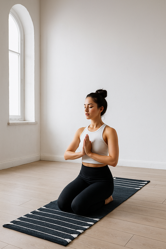 Yoga Rug | Cotton Yoga Mat | Yoga Mat | Natural Cotton Yoga Rug | Yoga Mat | Organic Cotton Yoga Rug