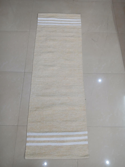 Organic Cotton Yoga Mat: Handwoven Non-Slip Rug, Eco-Friendly