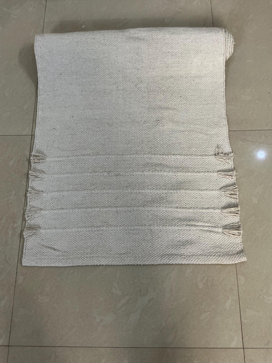 Organic Cotton Yoga Mat 2x6, Anti Skid Yoga Rug, Washable Meditation Mat, Eco Friendly Pilates Fitness Mat USA