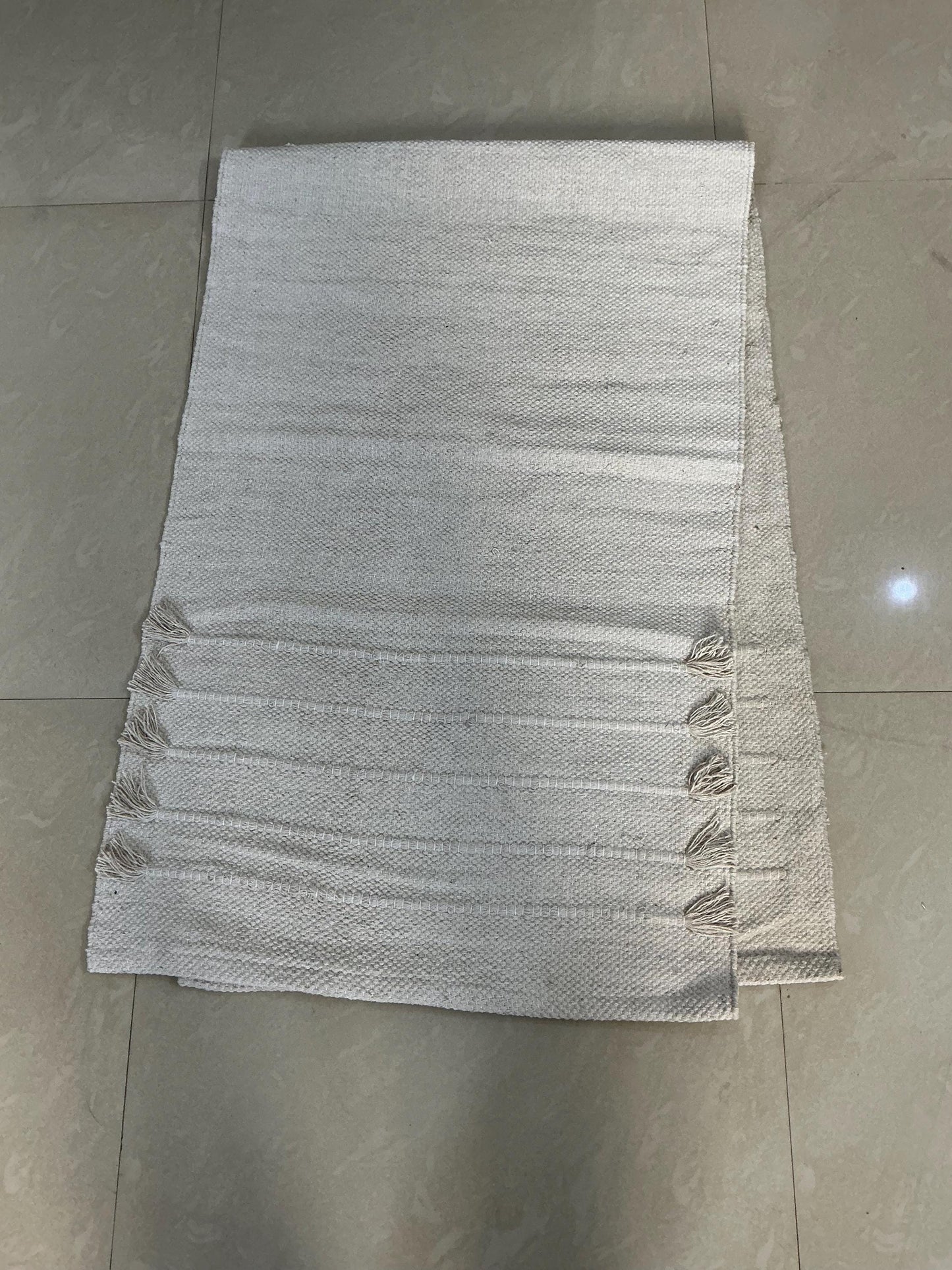 Tapete de yoga de algodón orgánico 2x6, alfombra de yoga antideslizante, tapete de meditación lavable, tapete de pilates ecológico para fitness EE. UU.