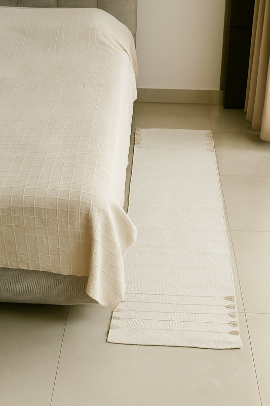 Cotton yoga mat, cotton Rug, bad side runner