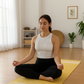Cotton Yoga Mat Organic 24x72 Inch Handcrafted Eco-Friendly Lightweight Anti-Skid Skin-Friendly Yoga Mat Gift for Her & Him