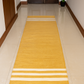 Cotton Yoga Mat Organic 24x72 Inch Handcrafted Eco-Friendly Lightweight Anti-Skid Skin-Friendly Yoga Mat Gift for Her & Him