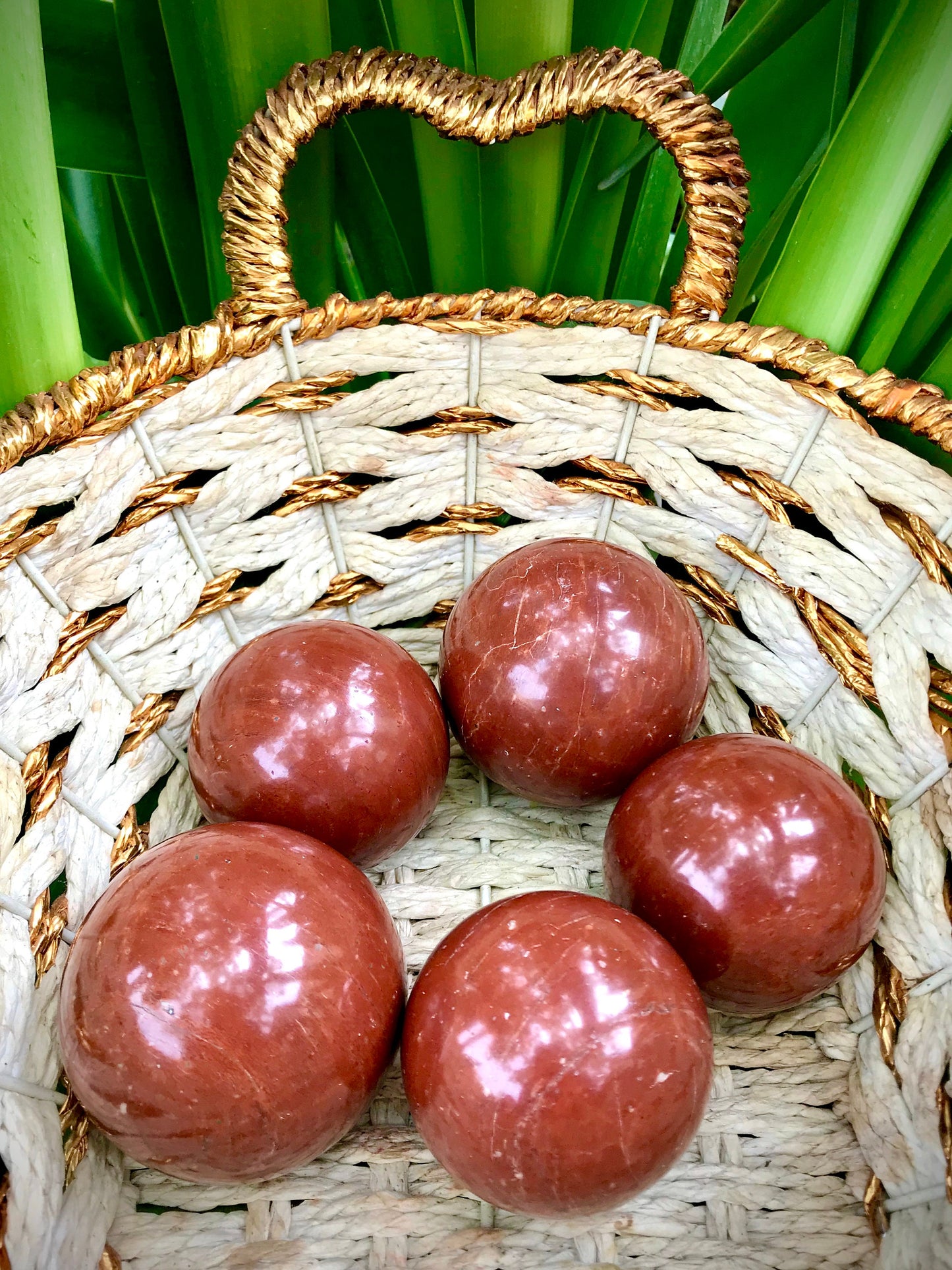 Himalayan Red Jasper Sphere, Mystical Stone of Warriors, Chakra Healing Crystal, Unique Spiritual Gift