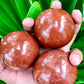 Himalayan Red Jasper Sphere, Mystical Stone of Warriors, Chakra Healing Crystal, Unique Spiritual Gift