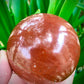 Himalayan Red Jasper Sphere, Mystical Stone of Warriors, Chakra Healing Crystal, Unique Spiritual Gift