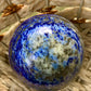 Celestial Blue Lapis Lazuli Sphere, Meditation & Spiritual Decor, Unique Gift for Astrology Enthusiast