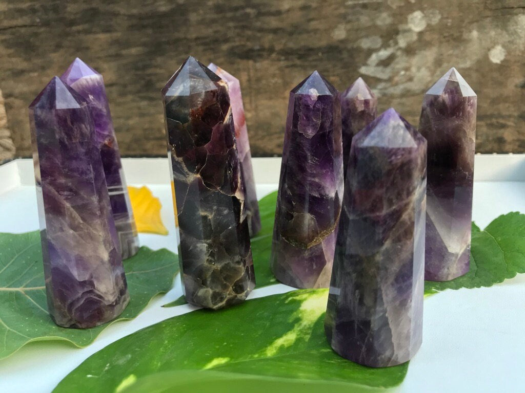 Powerful Super 7 Crystal Points for Healing and Spiritual Energy | Natural Super Seven Crystal Tower Points