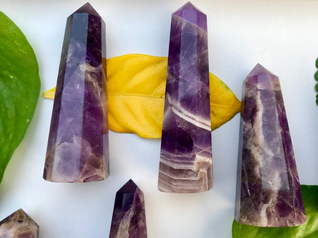 Powerful Super 7 Crystal Points for Healing and Spiritual Energy | Natural Super Seven Crystal Tower Points