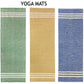 Organic Cotton Yoga Mat, Handloomed, Eco-Friendly, Non-Toxic, Handmade Yoga Rug, Sweat Absorbent, Lightweight & Skin-Friendly