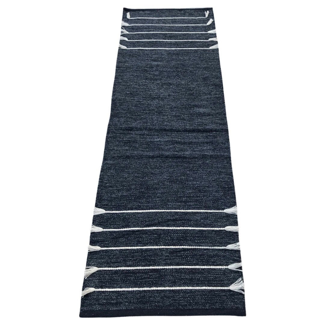 100% Organic Cotton Yoga Rug, Artisan-Made in India, Breathable & Anti-Skid Mat for Yoga Practice, Elegant Earth-Conscious Gift