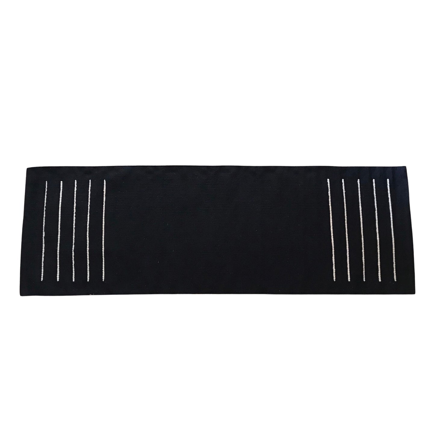 Esterilla de yoga de algodón índigo 24x72 | Alfombra de yoga orgánica | Esterilla de meditación para el suelo | Alfombra de yoga antideslizante ecológica | Decoración bohemia para el hogar