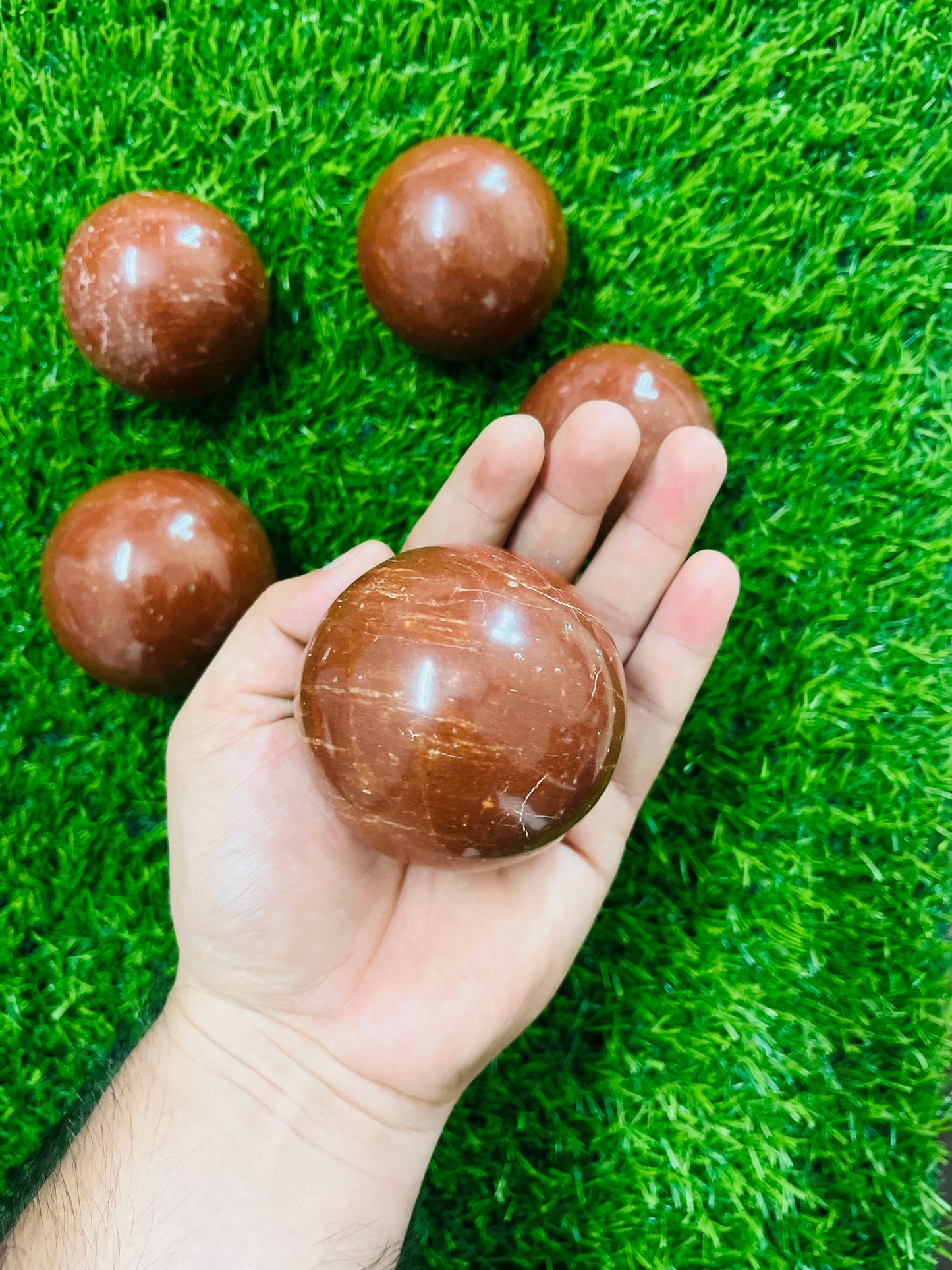 Himalayan Red Jasper Sphere, Mystical Stone of Warriors, Chakra Healing Crystal, Unique Spiritual Gift