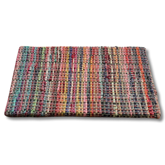 Handwoven Cotton Kitchen Mat | Waterproof & Anti-Skid | 18 x 30 Inches | Eco-Friendly Home Essential