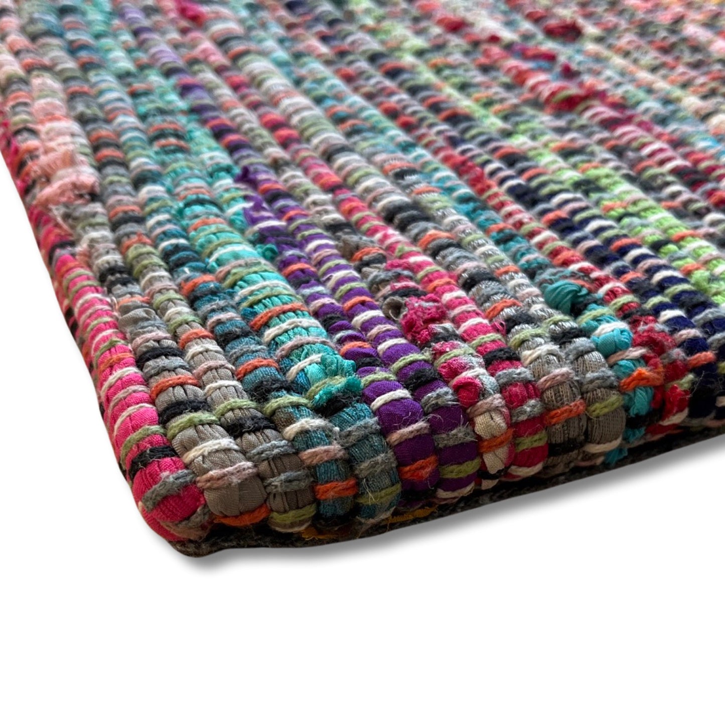 Alfombra de cocina de algodón tejida a mano | Impermeable y antideslizante | 18 x 30 pulgadas | Esencial para el hogar ecológico
