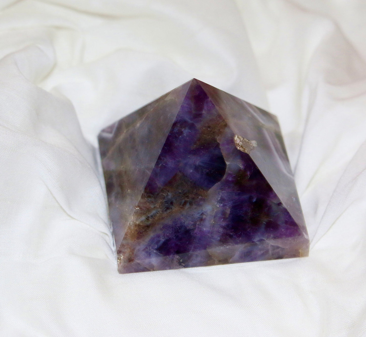 Super Seven Pyramid, Handcrafted Melody Stone, Meditation Aid for Spiritual Growth, Perfect Gift for Crystal Lovers