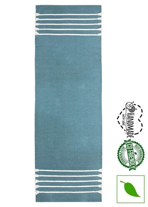 Handcrafted Organic Cotton Yoga Rug, Breathable & Hygienic Mat, Eco-Friendly Practice Accessory, Perfect Gift for Yogis