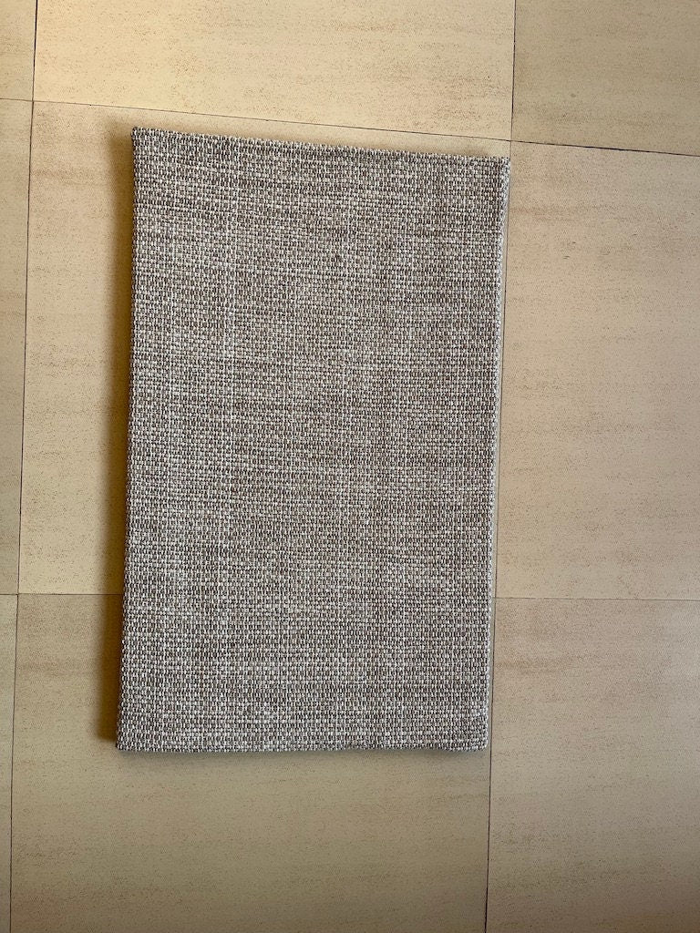 Alfombra de cocina de algodón tejida a mano 45x76 cm Crema neutra Alfombra artesanal para suelo Acolchada Antifatiga Lavable Alfombra de pasillo para cocina