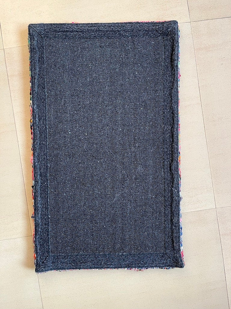 Alfombra de cocina de algodón tejida a mano 45x76 cm Crema neutra Alfombra artesanal para suelo Acolchada Antifatiga Lavable Alfombra de pasillo para cocina