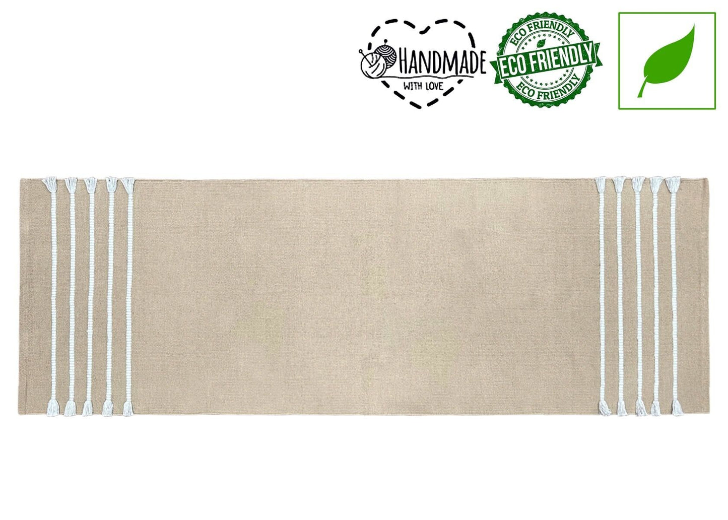 Organic Indian Cotton Yoga Mat, Antibacterial & Non-Slip, Eco-Conscious Yoga Accessory, Mindful Living Gift