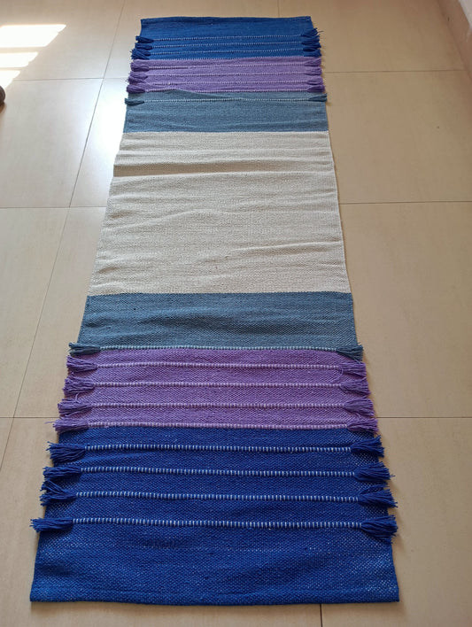 Handwoven Organic Cotton Yoga Mat – Non-Slip, 72x24