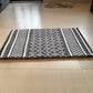 Hand-Woven Cotton Kitchen Rug, Neutral Artisan Floor Mat, Elegant Home Decor, Housewarming Gift