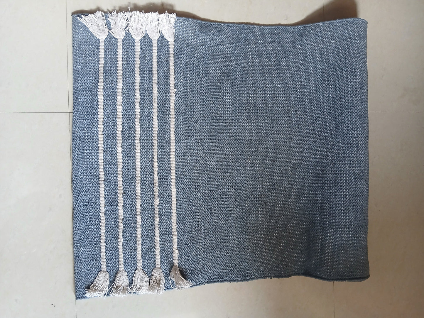 Esterilla de yoga de algodón orgánico: Esterilla de ejercicio ecológica hecha a mano