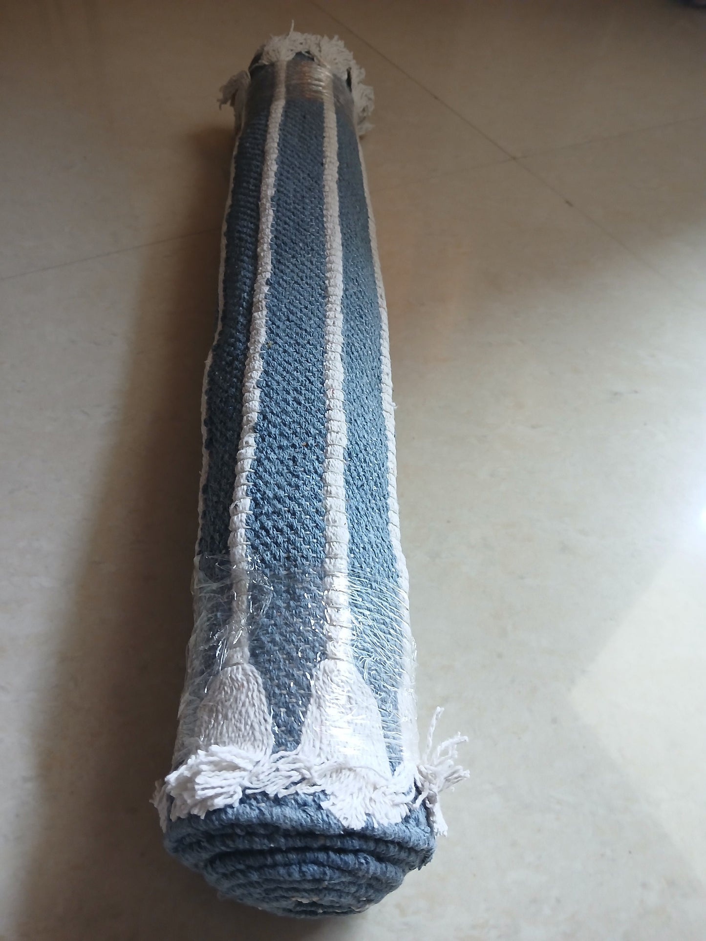 Esterilla de yoga de algodón orgánico: Esterilla de ejercicio ecológica hecha a mano
