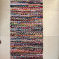 Vibrant Handmade Chindi Rug – Colorful Indian Handwoven Carpet for Boho Chic Décor