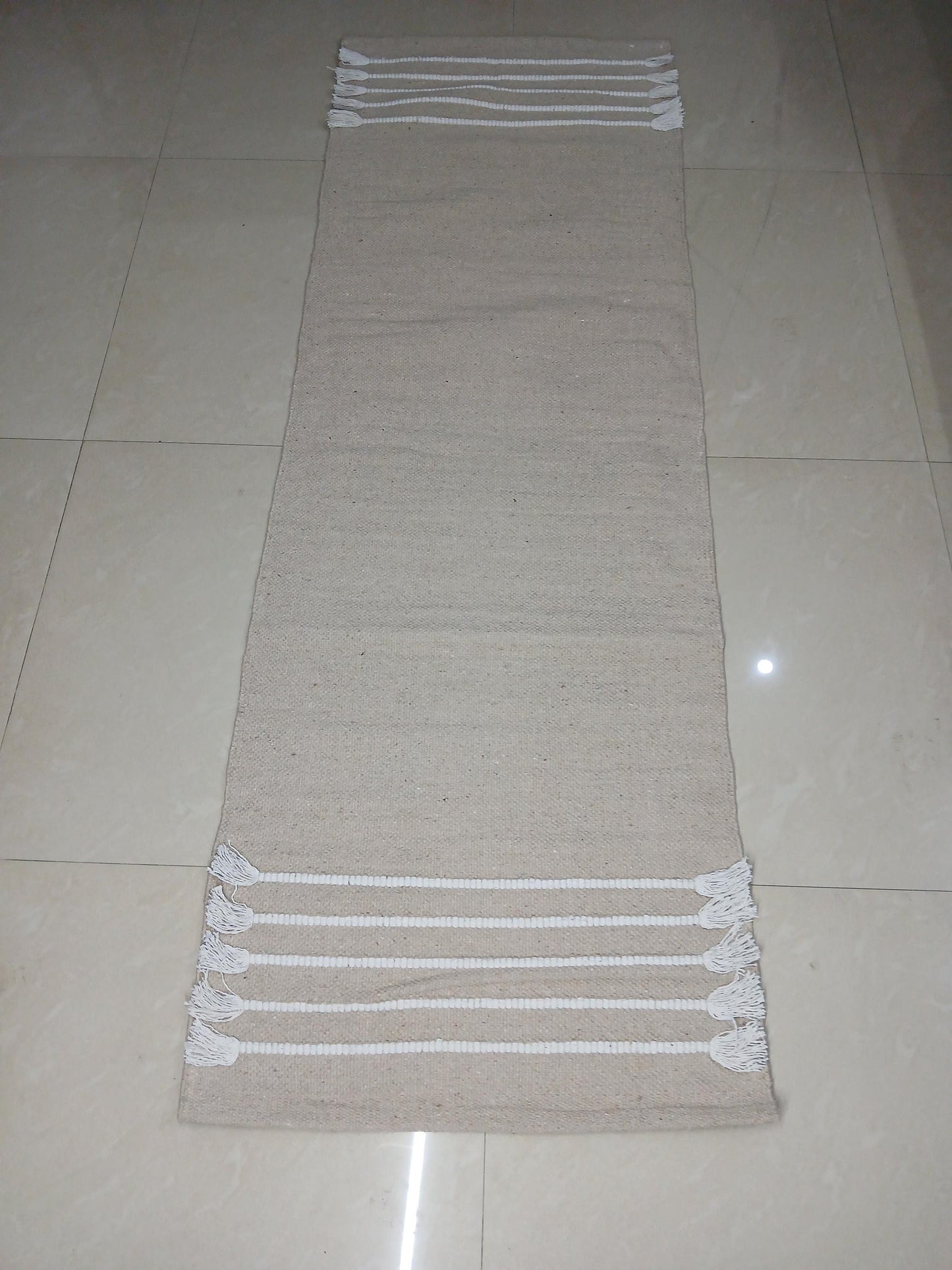 Esterilla de yoga de algodón ecológica, antideslizante, antibacteriana, para ejercicios, regalo de vida consciente