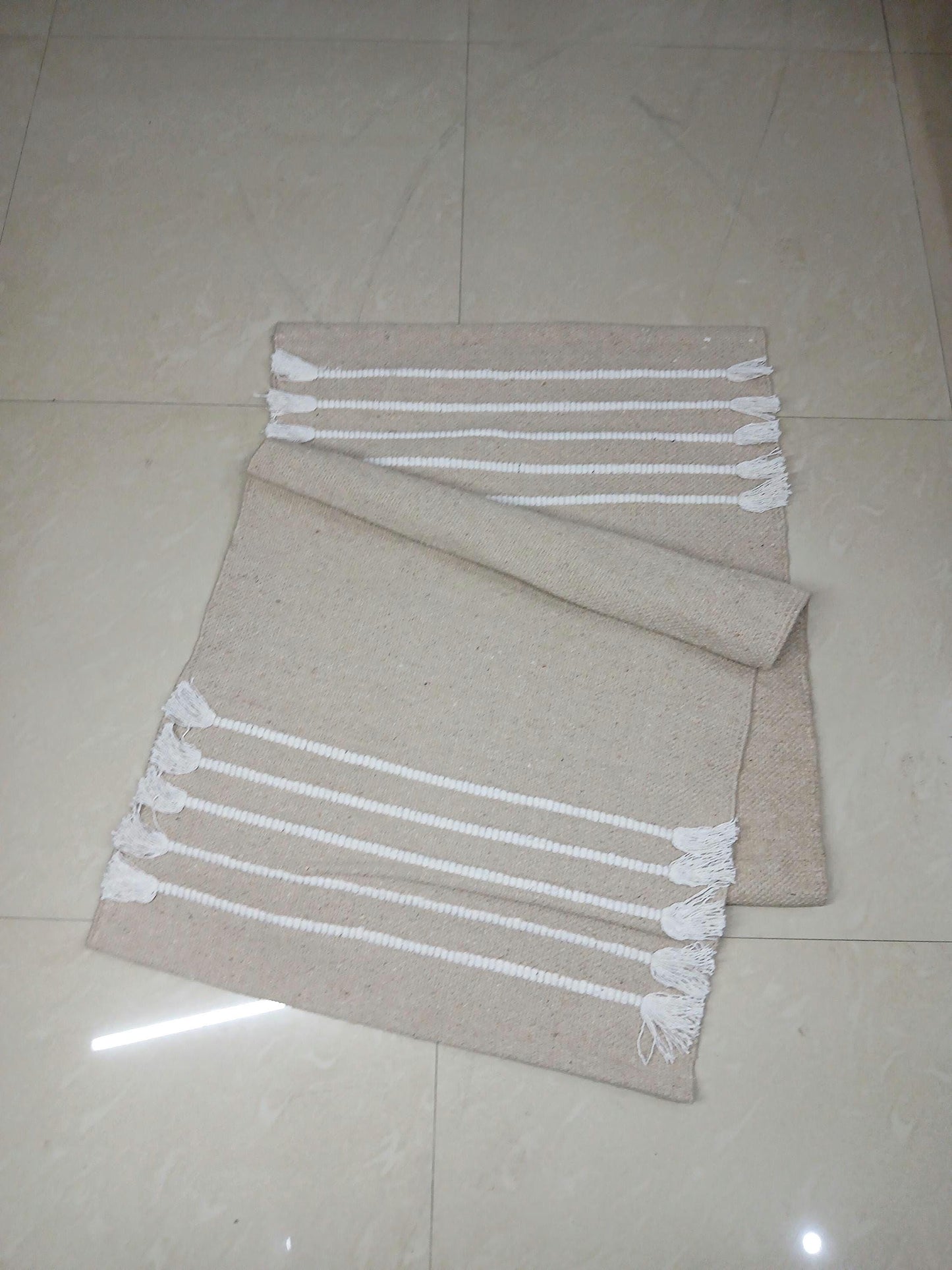Esterilla de yoga de algodón ecológica, antideslizante, antibacteriana, para ejercicios, regalo de vida consciente