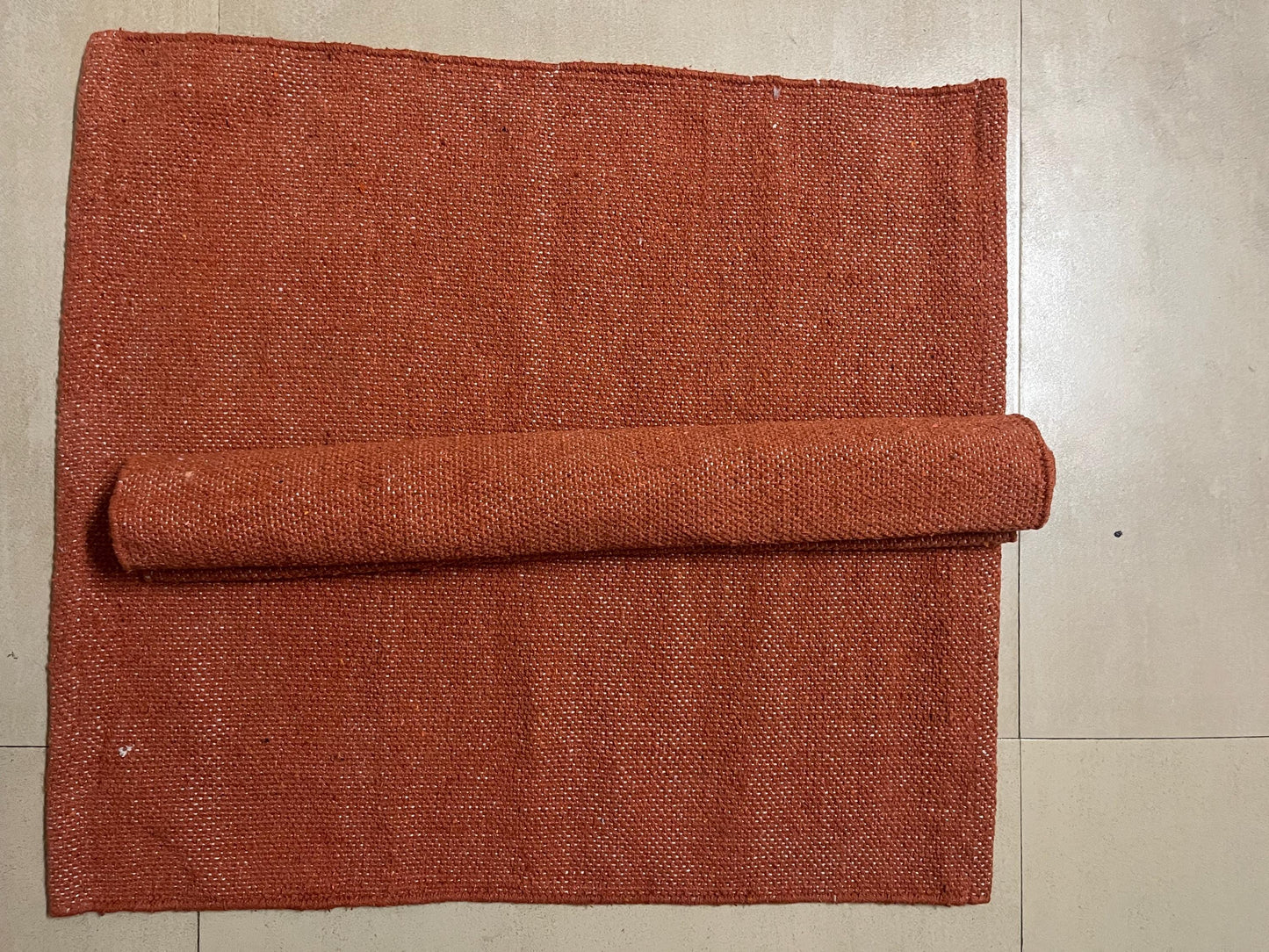Alfombra de Oración de Algodón 24x24, Tapete Aasan de Meditación, Alfombra Espiritual Antideslizante, Alfombra de Algodón Orgánico para el Suelo, Base de Cojín para Yoga y Meditación