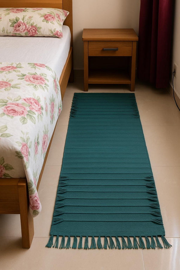 Organic Cotton Yoga Mat – Breathable, Eco-Friendly 72” x 24”