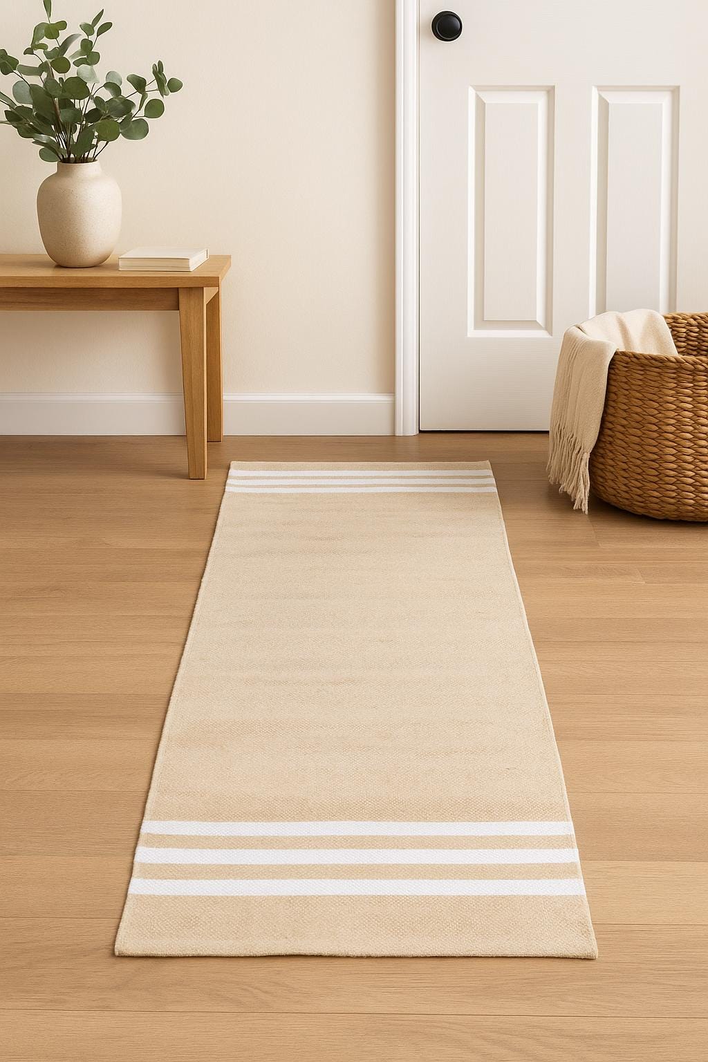 Esterilla de Yoga de Algodón Orgánico: Alfombra Antideslizante Tejida a Mano, Ecológica