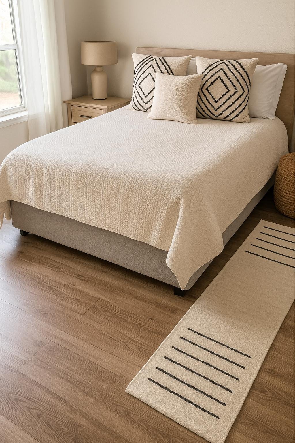 Handwoven Organic Cotton Yoga Rug 2x6 Ft, Eco Friendly Yoga Mat, Anti Skid Natural Dyed Yoga Carpet, Meditation Mat Non Toxic