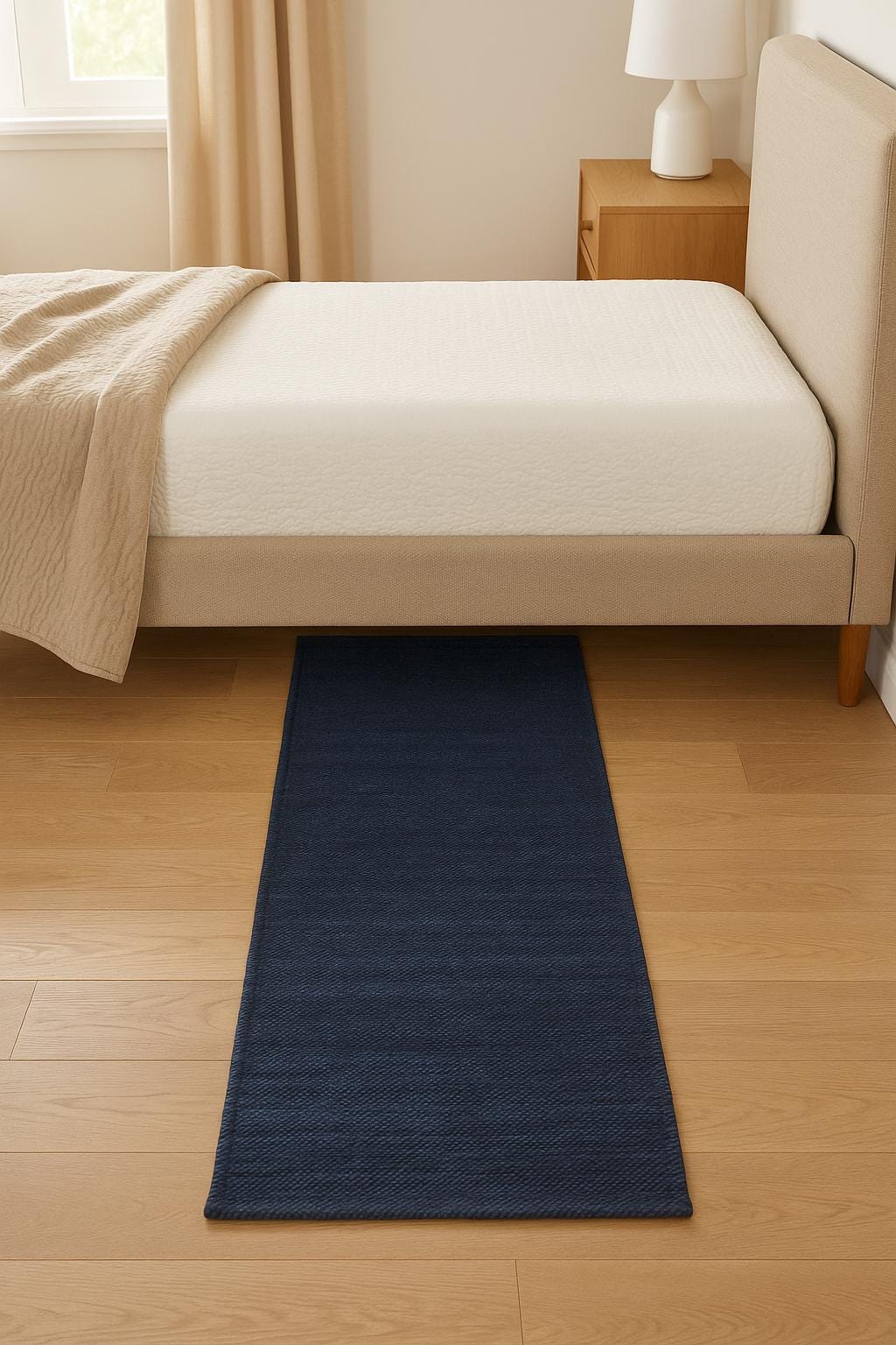 Esterilla de yoga de algodón telar manual: Agarre antideslizante y ecológico