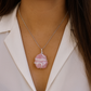 Rose Quartz Pendant | Raw Wire Wrapped Crystal Necklace | Healing Gemstone Jewelry for Anxiety & Love