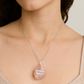 Rose Quartz Pendant | Raw Wire Wrapped Crystal Necklace | Healing Gemstone Jewelry for Anxiety & Love
